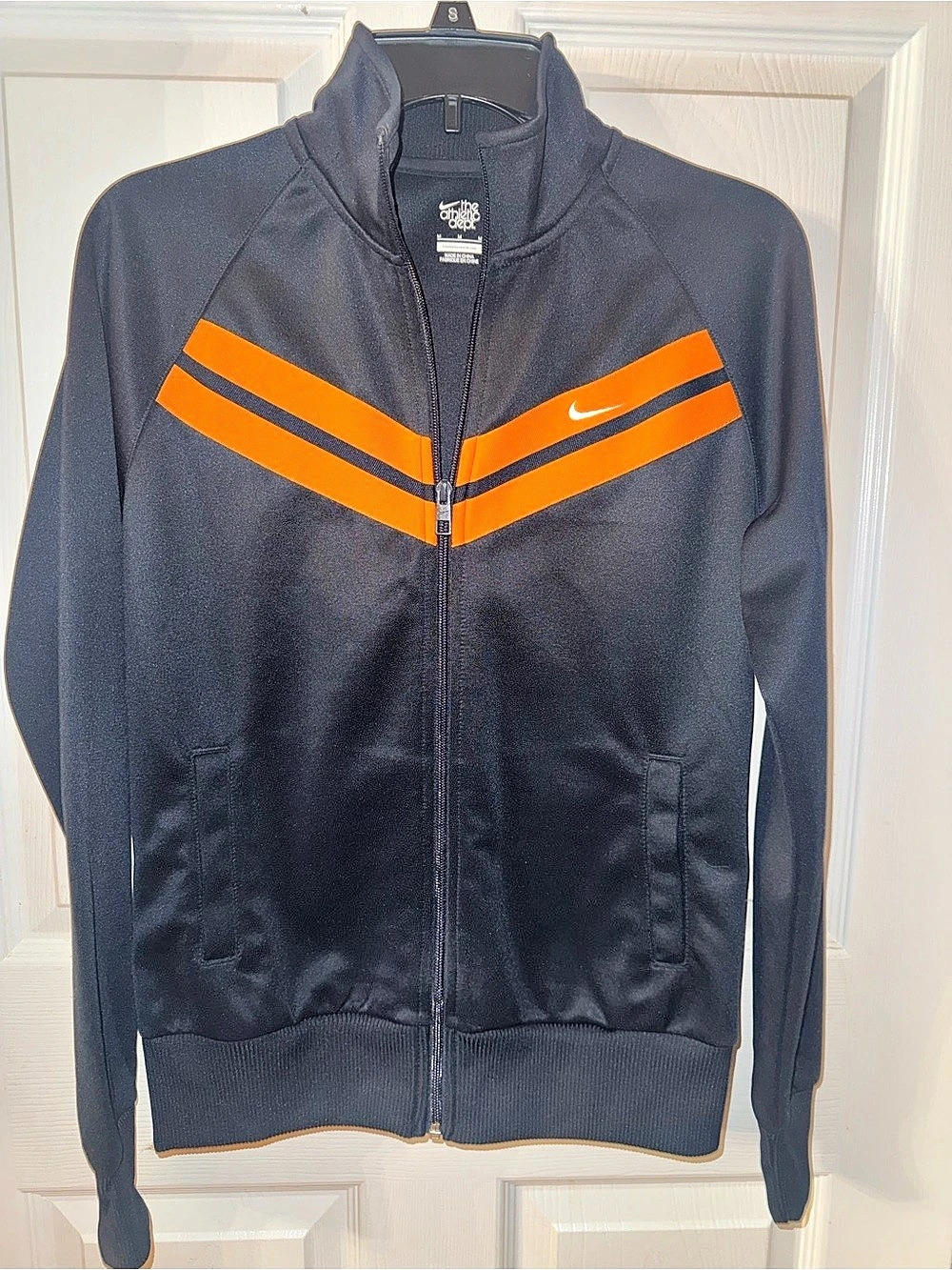 Nike Athletic Dept. Color Block Track Jacket in Blue & Orange Size Medium